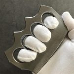 Solid Pure Steel Knuckle Duster for Tactical Self-Defense