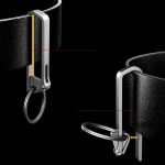 Titanium Anti Loss Keychain Belt Clip Durable Outdoor Hook - 图片 3
