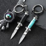Keychain Folding Knife Mini EDC Tool for Outdoor Defense and Pocket Carry