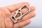 Titanium Multi Tool Keychain Carabiner Key Ring Holder Outdoor Gear - 图片 11