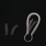 Minimalist Titanium Keychain Clip Key Ring Holder Creative Stylish Car Accessory - 图片 11