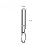 Titanium Belt Keychain Lightweight Sports Key Holder Mens Waist Clip - 图片 2