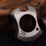 Titanium Purple Copper Knuckle Duster EDC - 图片 2