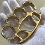 Mirror Polished Large Hole Brass Knuckle Duster with Bottle Opener - 图片 12