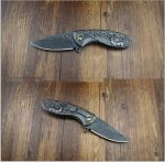 Deer Handle Folding Knife for Outdoor Adventures and EDC Carry - 图片 7