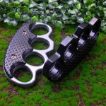 Reinforced Metal Knuckle Duster Four Finger Defense Gear - 图片 4