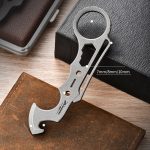 Titanium Knuckle Duster Pioneer EDC MultiTool Card - 图片 2
