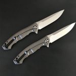 High-Performance Folding Knife with Carbon Fiber and Titanium Blade