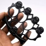 Skull Style Brass Knuckle Duster Heavy Duty Metal Defender Tool - 图片 7