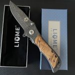 Liome Tactical Folding Knife with Damascus Grip for Outdoor Survival and EDC - 图片 2
