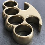 Traditional Stonewashed Brass Knuckle Duster in Classic Style - 图片 11