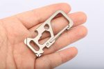 Titanium Multi Tool Keychain Carabiner Key Ring Holder Outdoor Gear - 图片 12