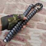 Threaded Hollow Defense Stick with Non-Slip Grip and High-Speed Steel - 图片 8