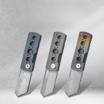 Mini 815 Titanium Folding Knife EDC Tactical Self Defense Outdoor Keychain Cutter