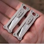 Titanium Mini Utility Knife EDC Tool with Brass Keychain - 图片 7