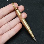 Tactical Mini Knife with Hidden Blade and Brass