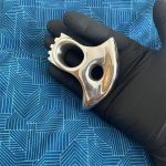 Right Hand Solid Steel Single Finger Knuckle Duster for Self Defense - 图片 2