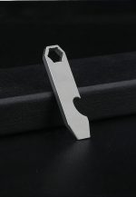 TC4 Titanium Pry Bar Mini Key Tag Outdoor Survival Multi Tool Bottle Opener - 图片 8