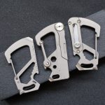 Titanium Alloy Multi-Tool Keychain Featuring Bottle Opener and Letter Knife - 图片 12
