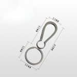 Minimalist Titanium Keychain Clip Key Ring Holder Creative Stylish Car Accessory - 图片 8