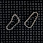 Springy Footprint TC4 Titanium Keyring - 图片 5