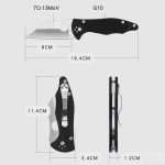 G10 Grip Folding Knife for Tactical EDC and Outdoor Adventures - 图片 5