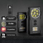 Magnetic Mini Work Light Keychain Rechargeable Compact LED Lamp